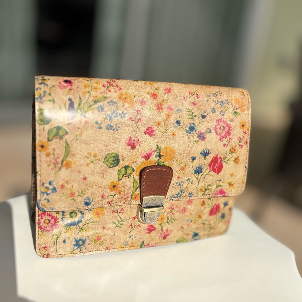 Patricia Nash Prairie Rose Leather Satchel